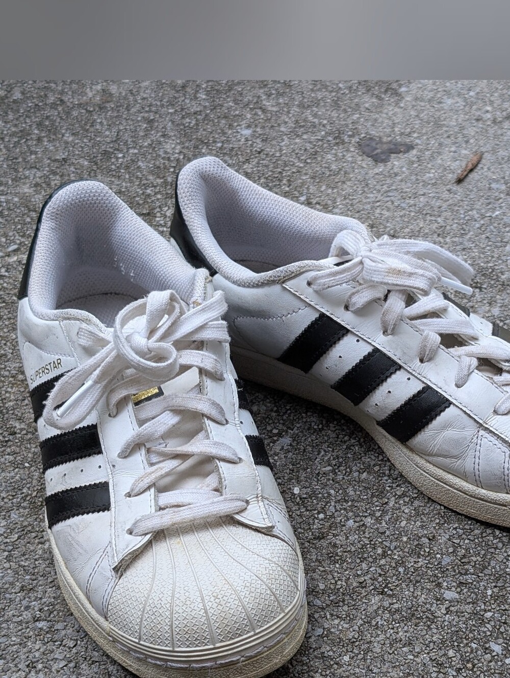 adidas White and Black Low-Top Sneakers